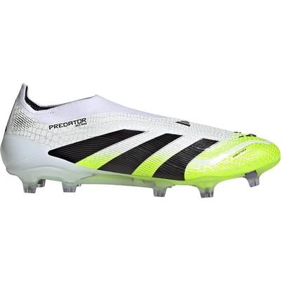Adidas Футболни бутонки Adidas Predator Elite Laceless Firm Ground Football Boots - White/Blk/Lemon