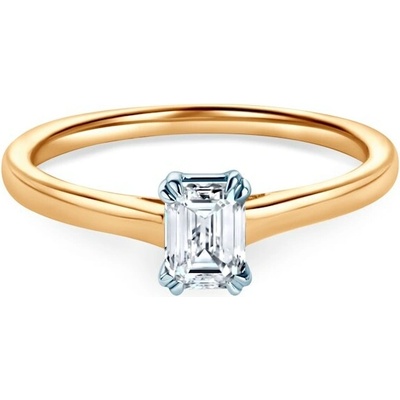 Savicki Zásnubný prsteň dvojfarebné zlato laboratórny diamant SAVR96116 YW LGD 050