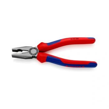 KNIPEX Комбинирани клещи, синьо-червена ръкохватка 200мм, Knipex (K0302200)