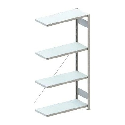 META zásuvný přídavný regál 2000 x 1000 x 400 mm 4 police 100 kg