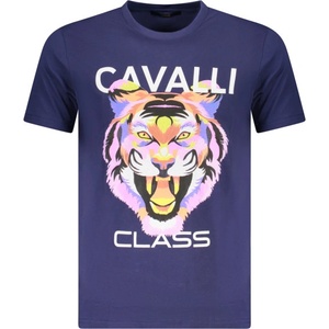 Cavalli class Мъжка тениска с къс ръкав cavalli class, Размер 2xl, Цвят Синьо (txt60fjd060_bl04551)