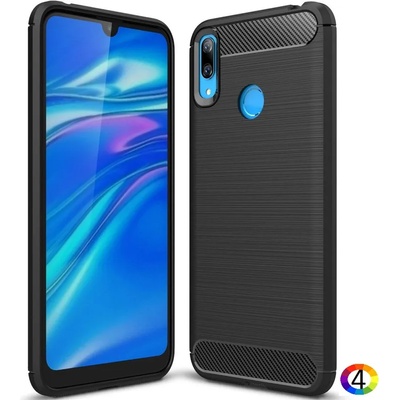 Huawei Y7 (2019) Удароустойчив Carbon Fiber Калъф и Протектор