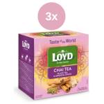 LOYD Tea pyramid world chai tea черен чай и ориенталски подправки 3x36g