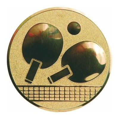 D2-A46/G Emblém pr.50mm stolný tenis zlato 5 cm