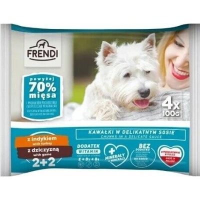Frendi Turkey and game pieces in a delicate sauce 4 x 100 g