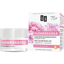 AA Flowers&Oils 75+ Recovery denný a nočný krém proti vráskam 50 ml