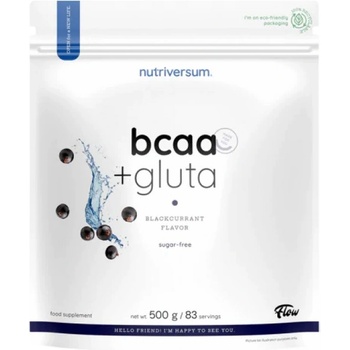 Nutriversum BCAA + Gluta Powder | Flow [500 грама] Синя малина
