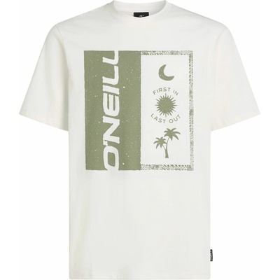 O'Neill Front print biele svetlo zelené