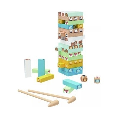 Tooky Toy Tooky Toy: дървена игра за изграждане на умения с животни