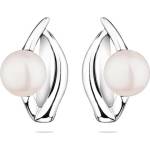 Swan Сребърни обици със сладководни бели перли CAA093EW Swan