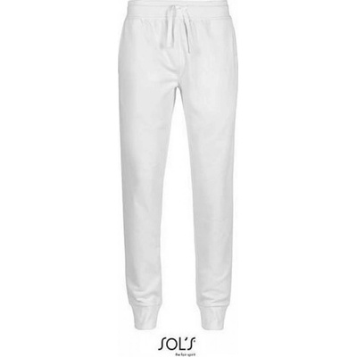 Sol's pánské slim fit tepláky Jake na běhání s elastickým pasem bílá