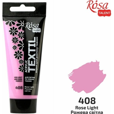 Rosa Talent farba na textil 60ml akryl + textil + akvarel Rose Light