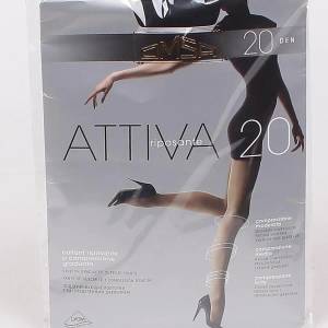  Дамски еластичен чорапогащник в черно Attiva - 20 den