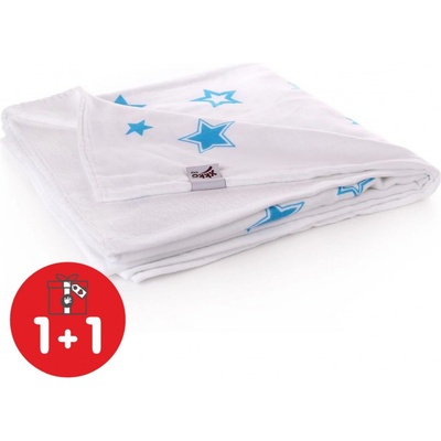 KIKKO Bambusová deka s potiskem Cyan Stars – Zbozi.Blesk.cz