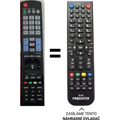 Dálkový ovladač Predátor LG AKB72915207, AKB72915202, AKB72914235 – Hledejceny.cz