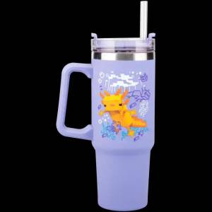 Paladone Чаша Paladone: Minecraft - Purple 900ml Multiway Travel Cup Straw, PP14948MCF (PD-104475) - librik
