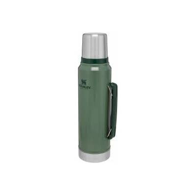 STANLEY 1913 Classic Legendary Thermos Bottle 1L - Thermos Keeps Hot or Cold for 24 Hours - Stainless Steel Thermos Flask - BPA Free - Dishwasher Safe - Hammertone Green - 10-08266-001