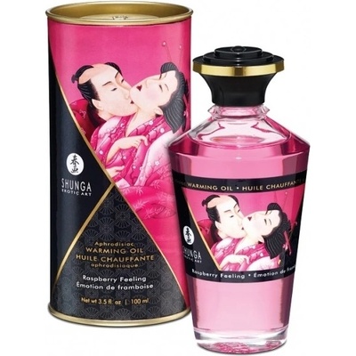 Shunga Intimate Kisses s příchutí malin 100 ml