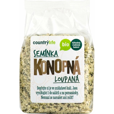 Country Life Konopné semienka lúpané BIO 250 g