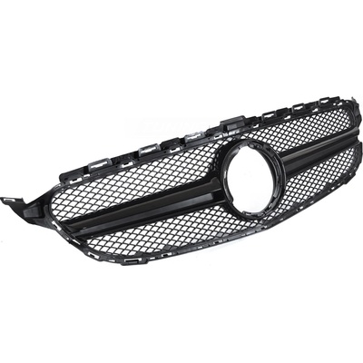 Predná maska Mercedes C-Trieda W205 / S205 / C205 / A205 18-23 Glossy Black