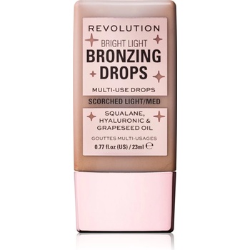 Makeup Revolution Bright Light Bronzing Drops течен бронзант цвят Bronze Scorched 23ml