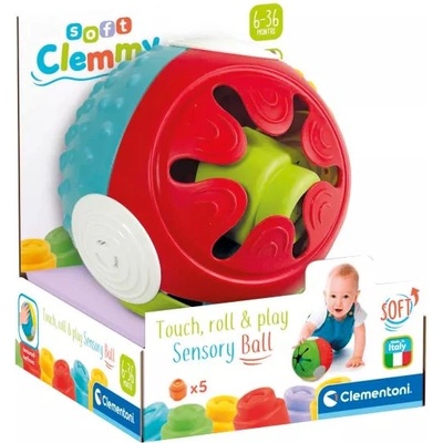 Clementoni Клеми: Докосни, търкаляй и играй! сетивна развиваща топка (17689)