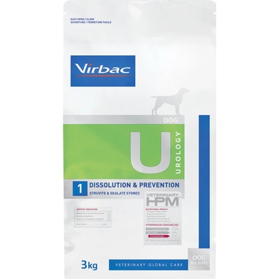 Virbac VET HPM Dog Urology Dissolution & Prevention U 3 kg