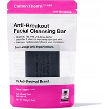 Carbon Theory čistiace pleťové mydlo Charcoal & Tea Tree Oil Breakout Control Facial Cleansing Bar 100 g