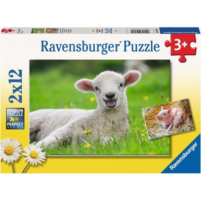 RAVENSBURGER Hospodárske zvieratá 2x12 dielov
