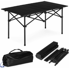 MultiGarden Skládací turistický stůl Gill 95 cm černý