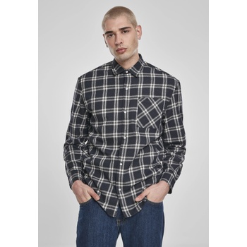 Urban Classics Мъжка карирана риза в тъмносиньо Urban Classics Oversized Check ShirtUB-TB3685-02664 - Тъмносин, размер M