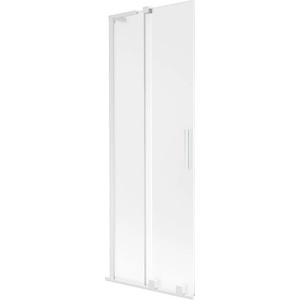 Mexen Velar L параван за вана с 2 крила, плъзгащи се, 70 x 150 см, матов, бял - 896-070-003-31-20 (896-070-003-31-20)