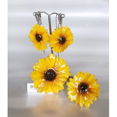 Meganflo Слънчоглед - комплект три части сребро