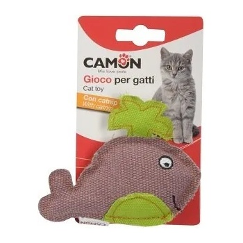 Image 1 of Camon Cat toy with catnip - denim whale - котешка играчка