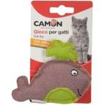 Camon Cat toy with catnip - denim whale - котешка играчка