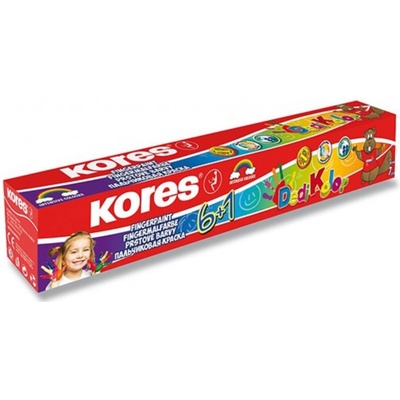 Kores Prstové barvy Dedi Kolor 7 x 30 ml