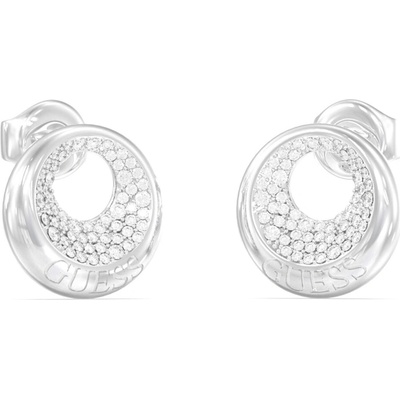 Guess Napichovacie náušnice so zirkónmi Moon Drops JUBE06247JWRHT/U