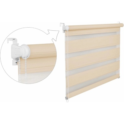 Zebra-shop Den a noc Mini Standard Krémová BH 05 150 x 30 cm bílá – Zbozi.Blesk.cz