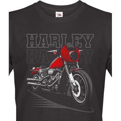 Bezvatriko.cz pánské triko Harley-Davidson Canvas pánské tričko s krátkým rukávem 1937 černá