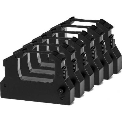 Compatible Комплект 6 ленти за матричен принтер EPSON LQ 100/150/150K/ACTIONPRINTER 3250/AP3250 - Black - 6 PCS - P№ RR-EP-LQ100-BK - G&G (Compatible-S015032)
