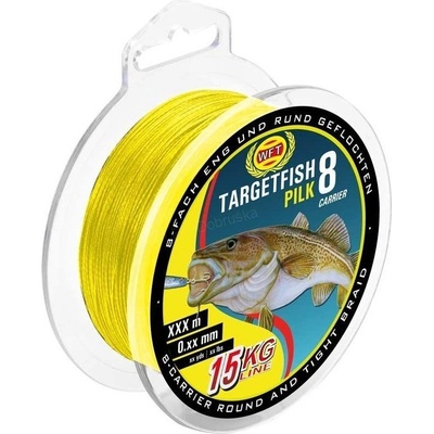 WFT šnúra Targetfish 8 Pilk Yellow 220m 0,18mm