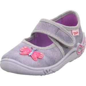 Superfit Детски пантофи Superfit Kid's Belinda House slippers - Hellgrau / Pink - размер 35 (EU) (702-4385-0423)