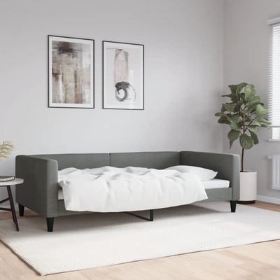 vidaXL Válenda tmavě šedá textil