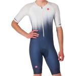 Castelli Мъжки скин за колоездене Castelli Core Tri Suit S/S Cycling skinsuit - Belgian Blue / White (002-3391-0114)