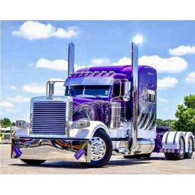 Norimpex - Puzzle Diamant painting: Purple truck 30x40 cm - 1 - 39 piese