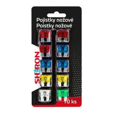SHERON Pojistky nožové 10 ks