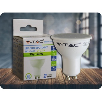 V-TAC LED žiarovka GU10 7W studená biela