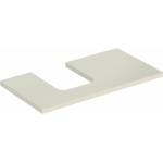 Geberit Плот за мивка Geberit One с ляв изрез 90 см, гланц, пясъчно сиво (505.293.00.4)