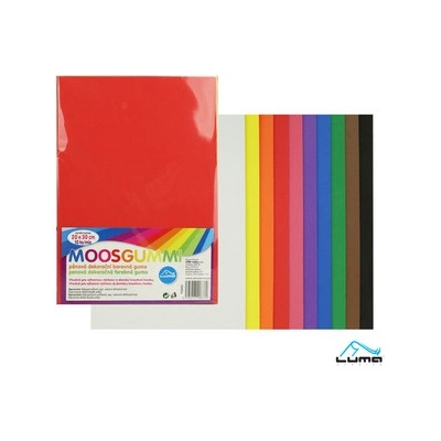 Moosgummi Luma A4, mix 10ks