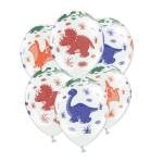 PartyDeco балон - Динозавър 30 см 50 бр